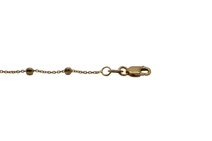 14KT Yellow Gold Stationed Bead Bracelet