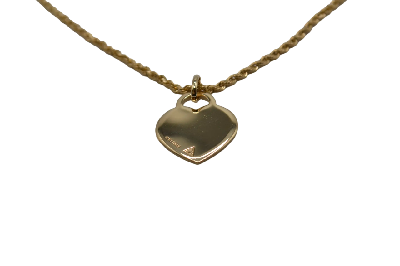 14K Solid Gold Heart Pendant