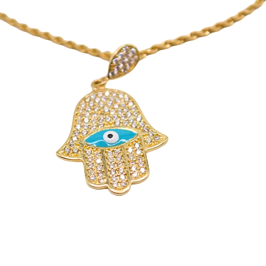 Evil Eye Hand Pendant