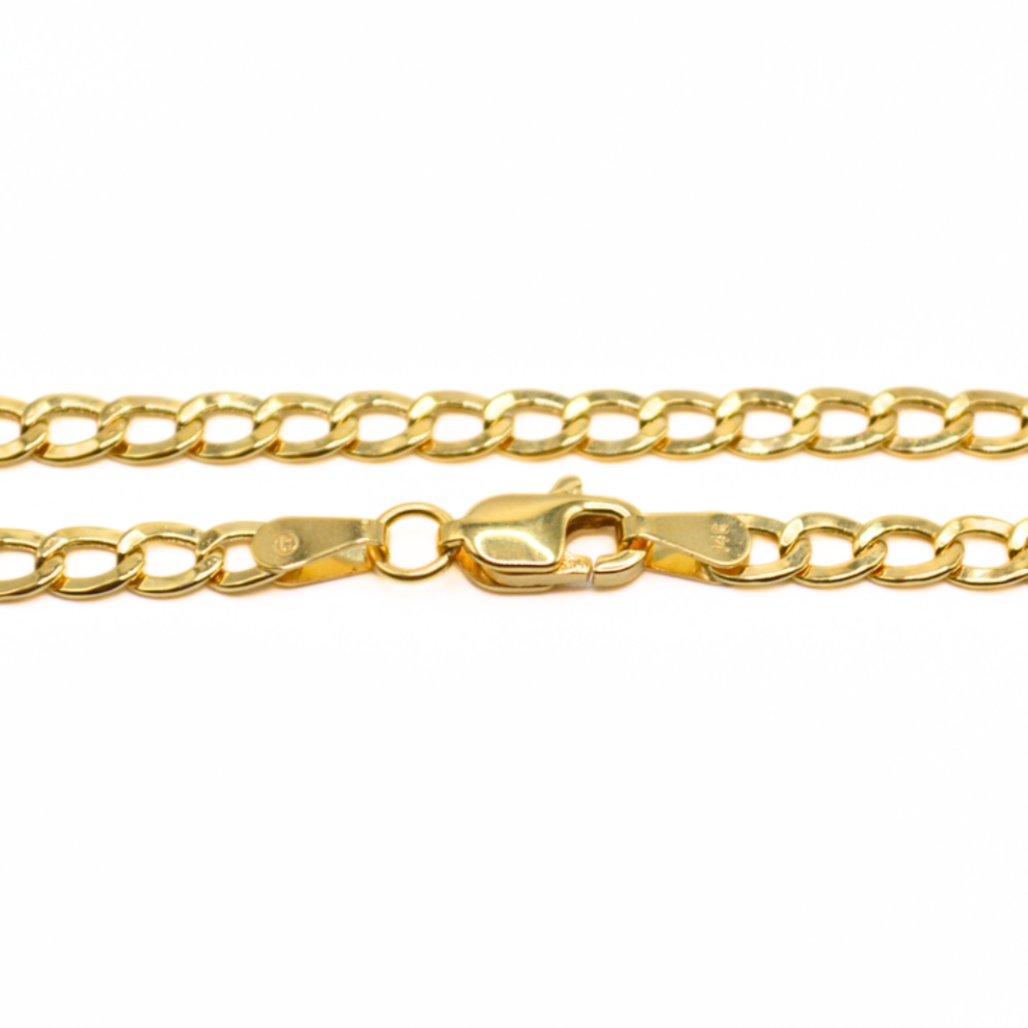 14K Gold Cuban Link Chain – 24" Solid Miami Curb Necklace, 3mm, Unisex