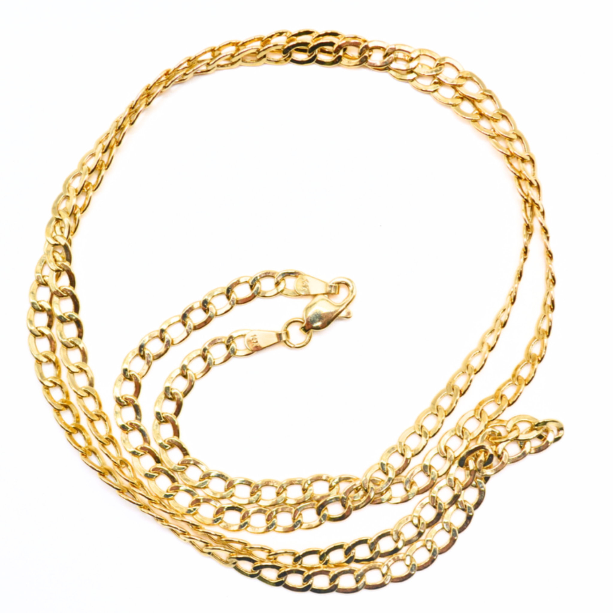 14K Gold Cuban Link Chain – 24" Solid Miami Curb Necklace, 3mm, Unisex