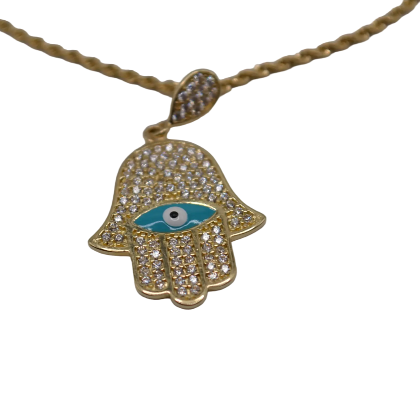 Evil Eye Hand Pendant